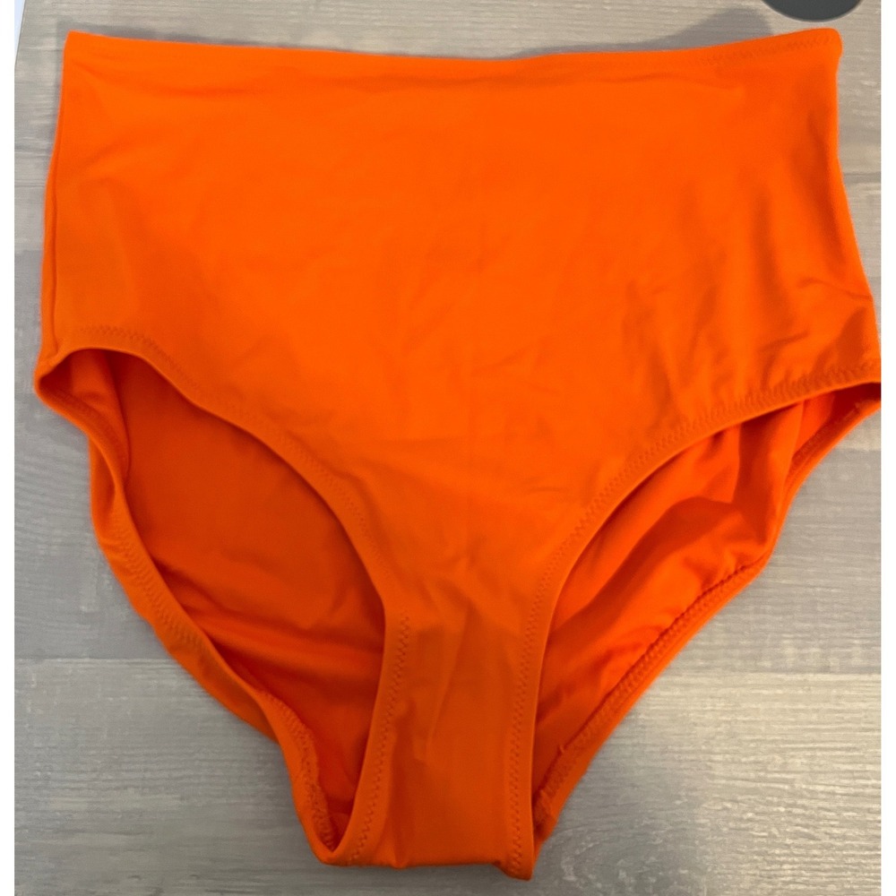 Amazon Essentials Womens High Waisted Bikini Bottom Orange AEWS1289SS23 Size M